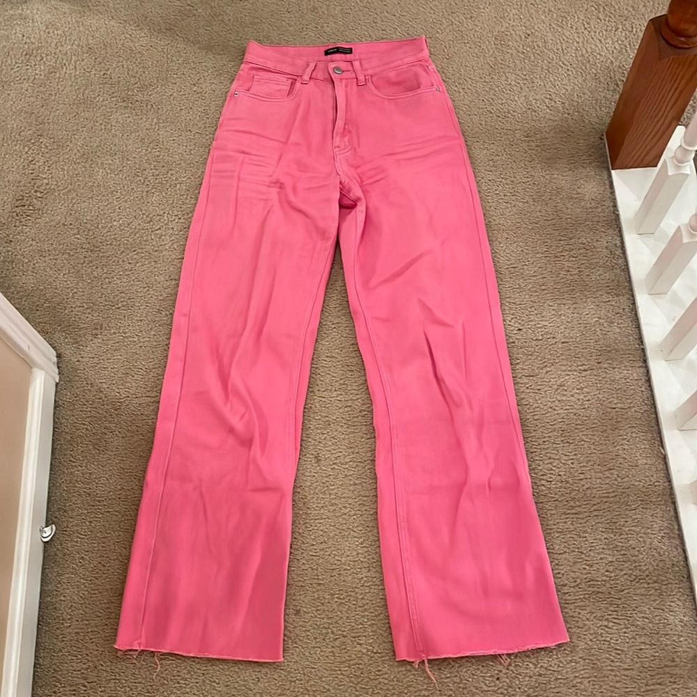 ZARA PINK DENIM PANTS